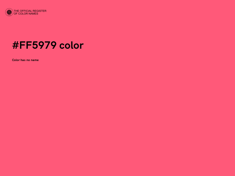 #FF5979 color image