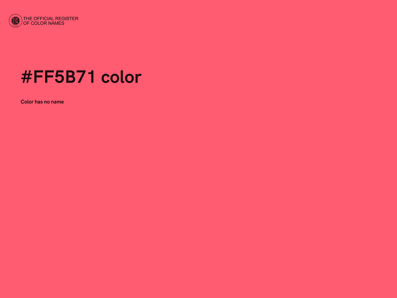 #FF5B71 color image