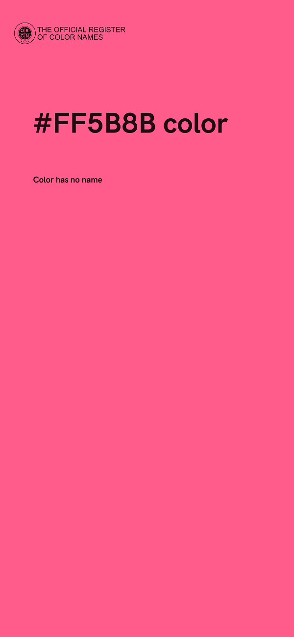 #FF5B8B color image