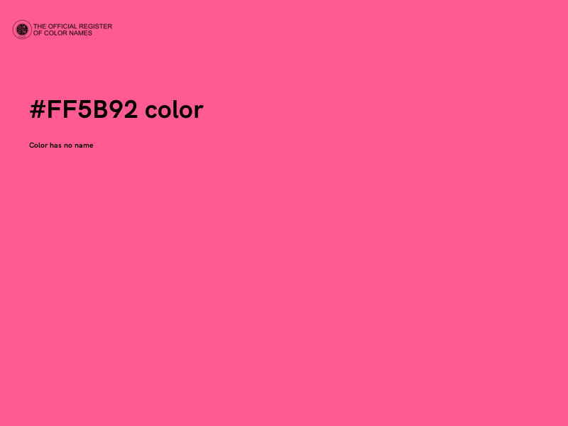#FF5B92 color image