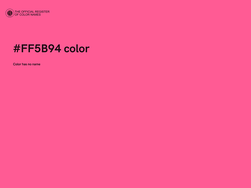 #FF5B94 color image