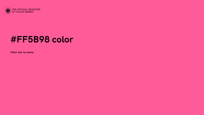 #FF5B98 color image
