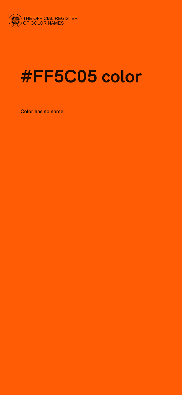 #FF5C05 color image