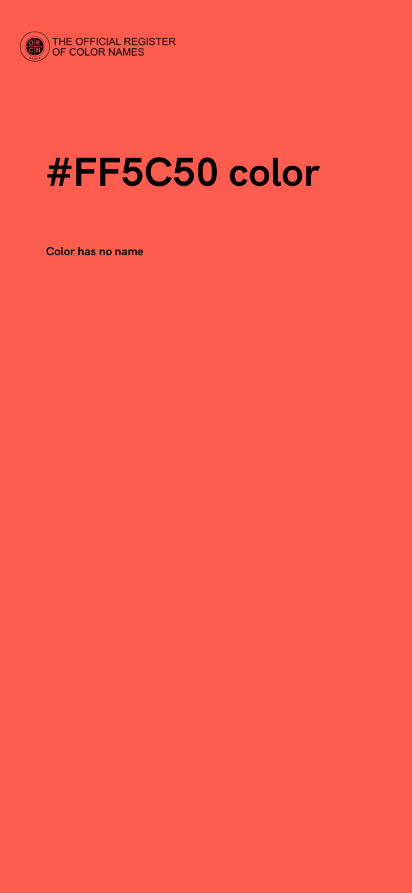 #FF5C50 color image