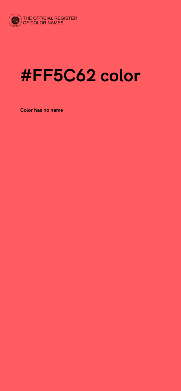 #FF5C62 color image