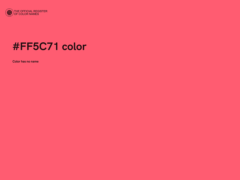 #FF5C71 color image