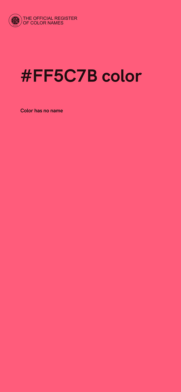 #FF5C7B color image