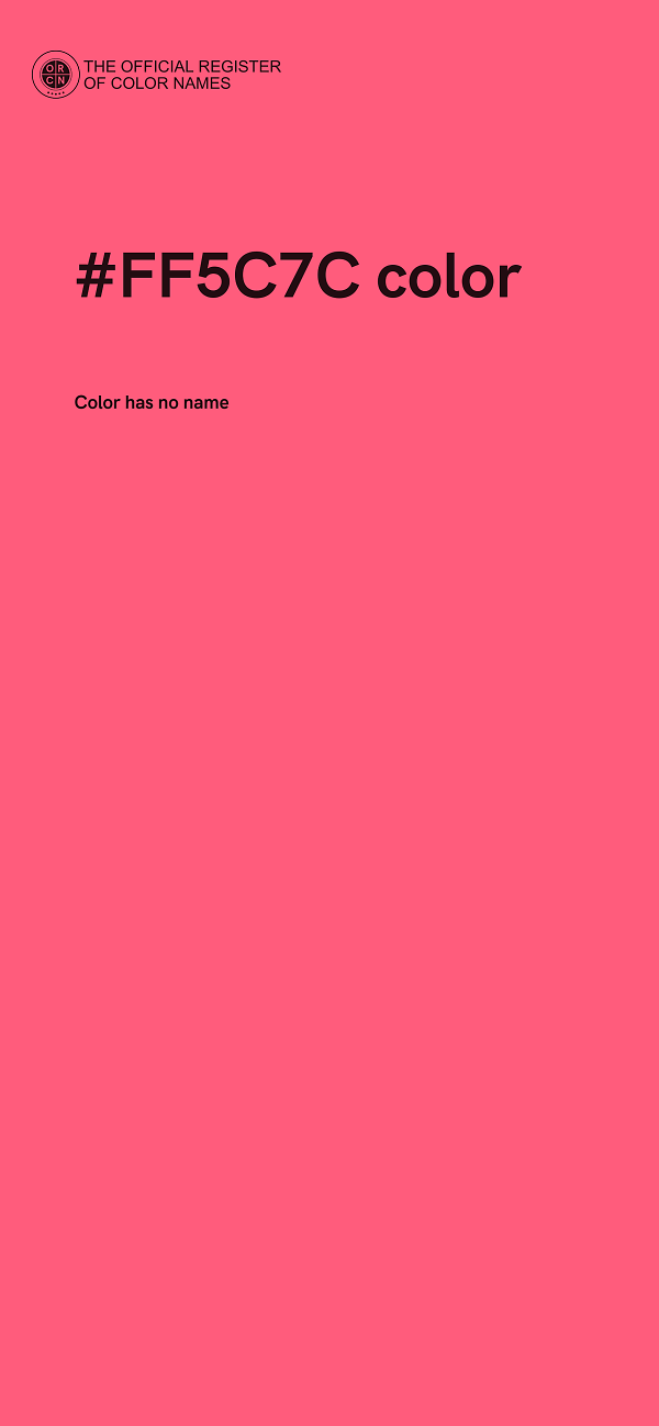 #FF5C7C color image