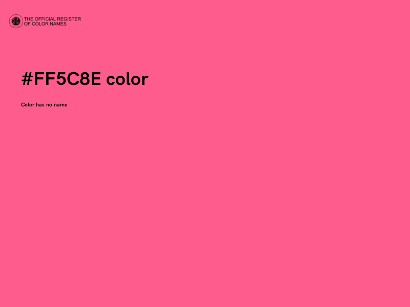 #FF5C8E color image