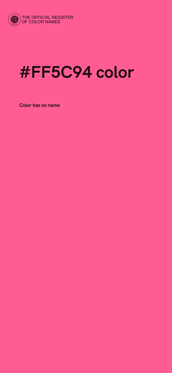#FF5C94 color image