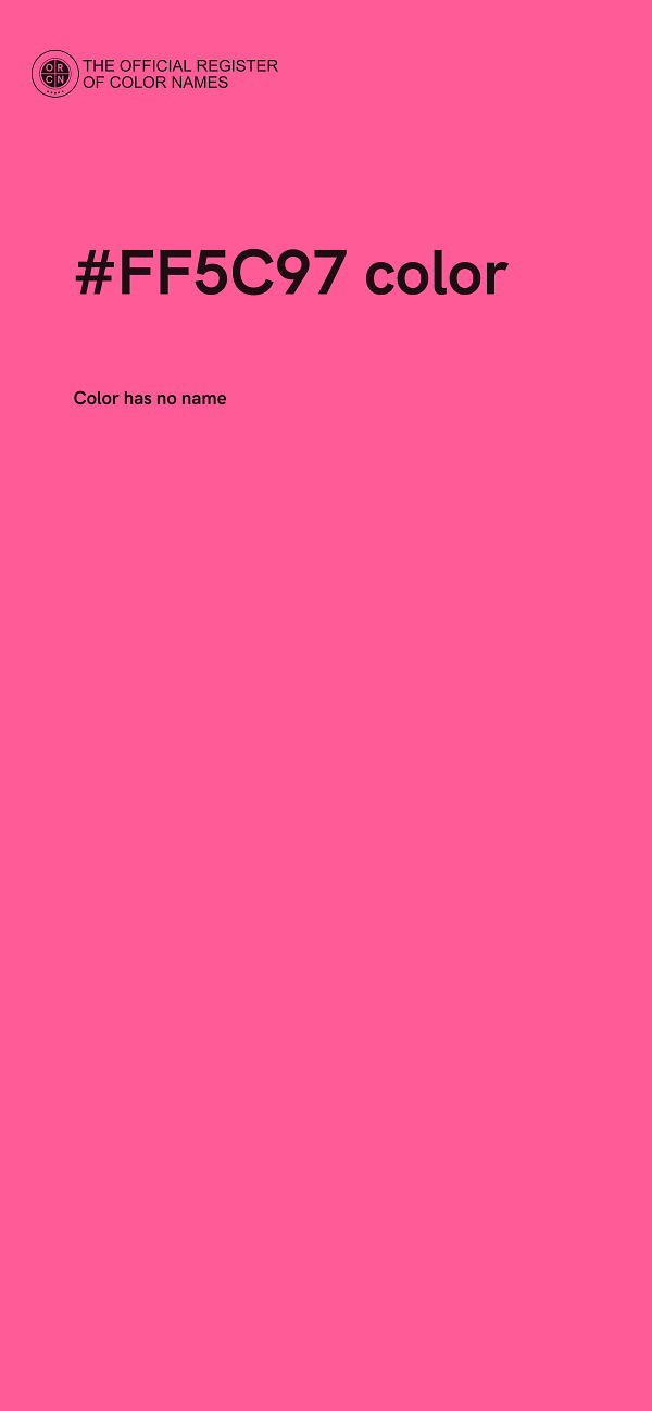 #FF5C97 color image