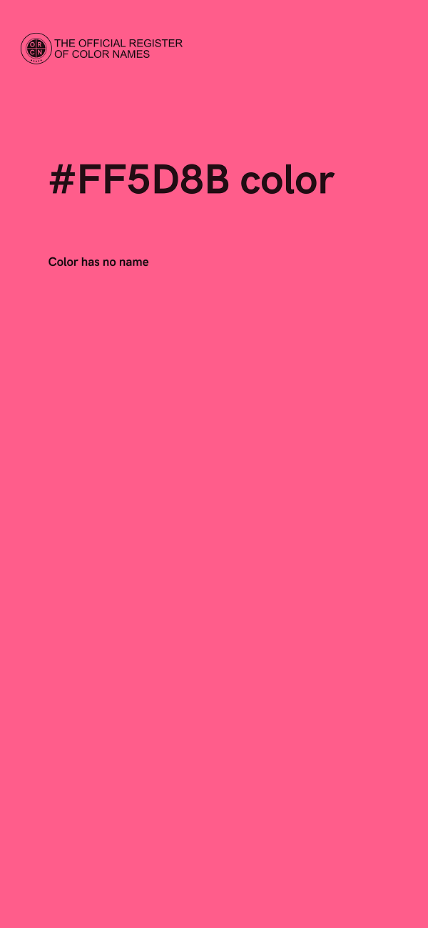 #FF5D8B color image