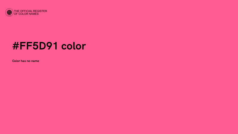#FF5D91 color image