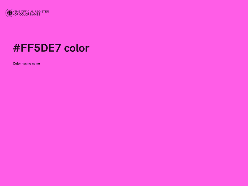 #FF5DE7 color image