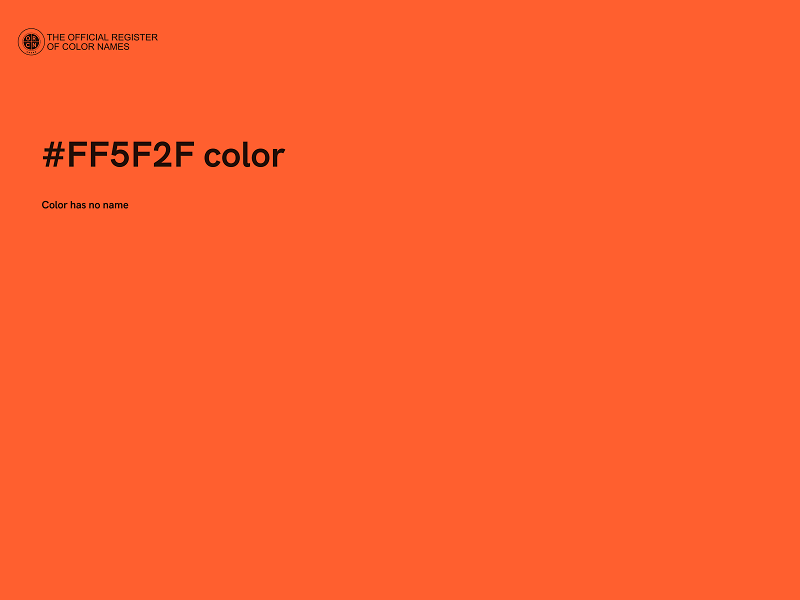 #FF5F2F color image