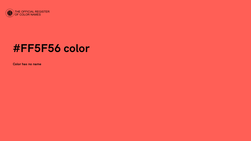 #FF5F56 color image