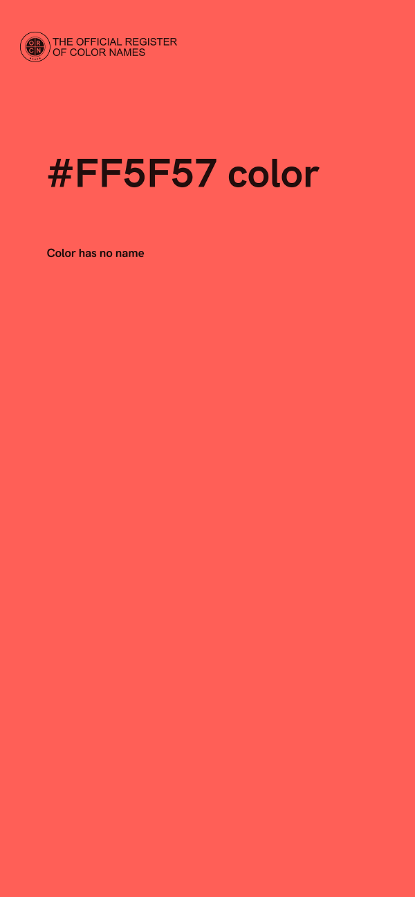 #FF5F57 color image