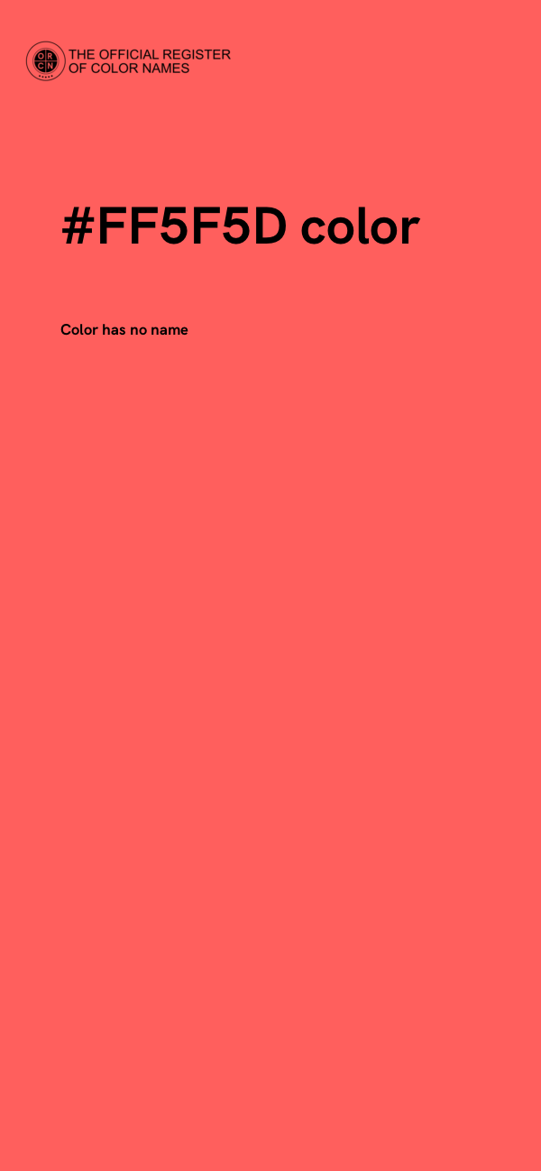 #FF5F5D color image