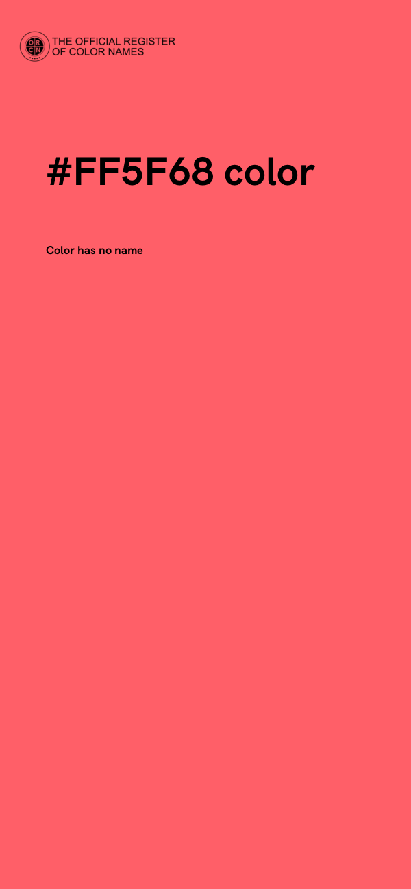 #FF5F68 color image