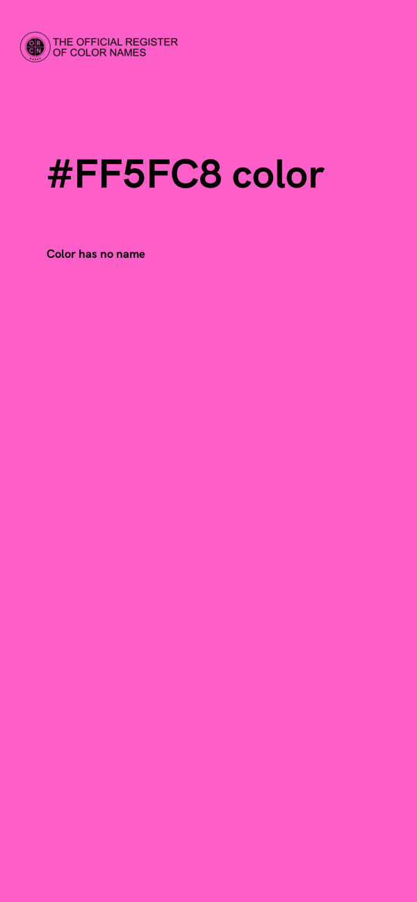#FF5FC8 color image