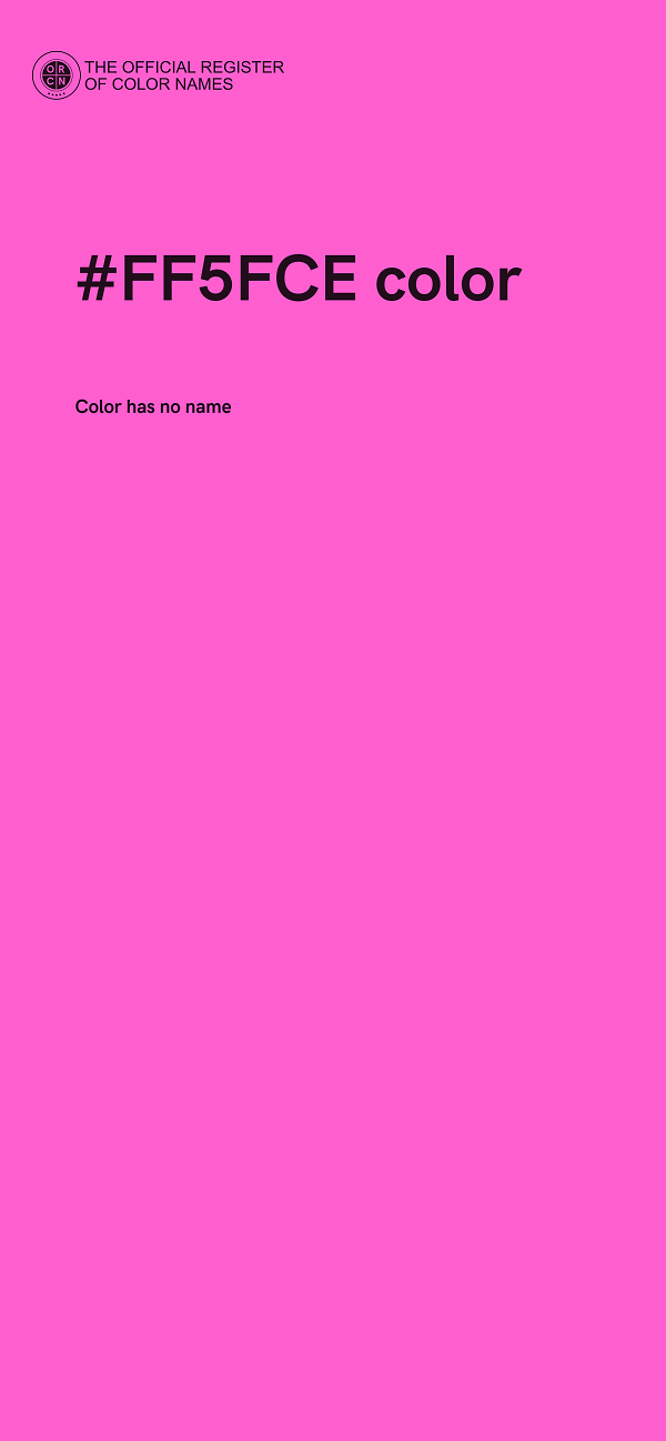 #FF5FCE color image