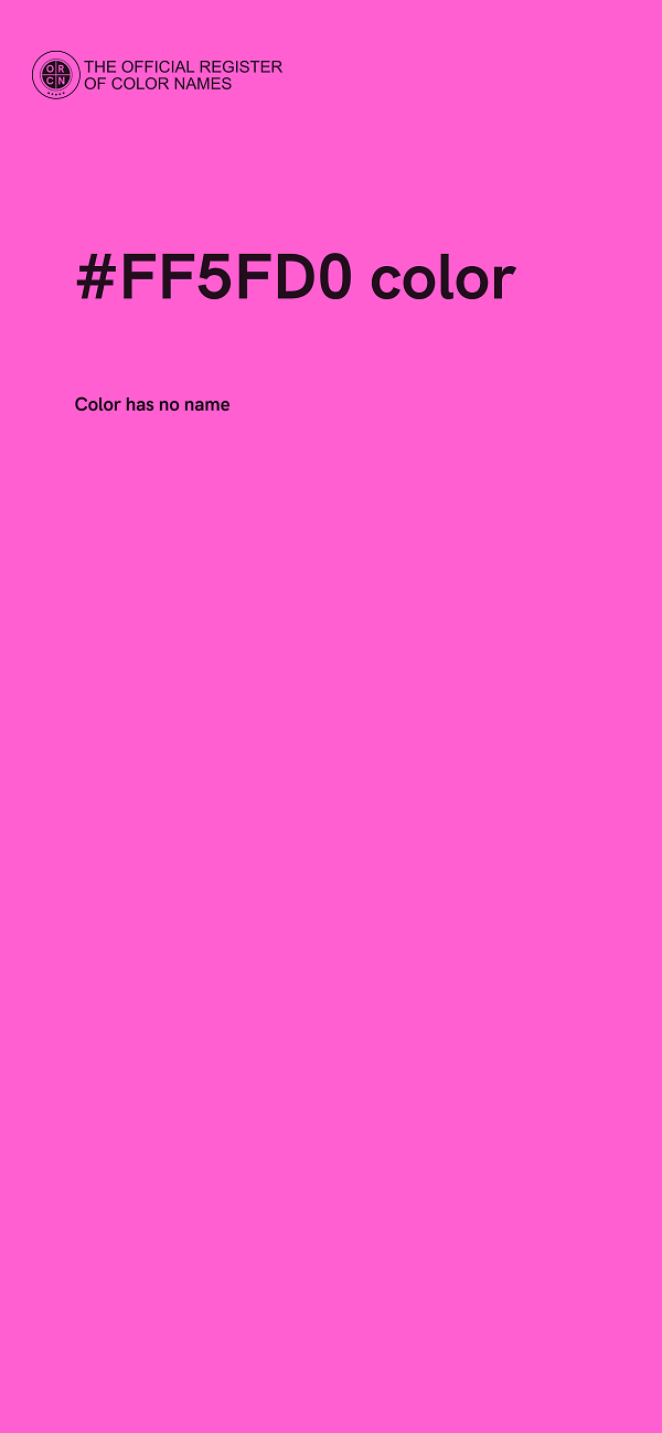 #FF5FD0 color image