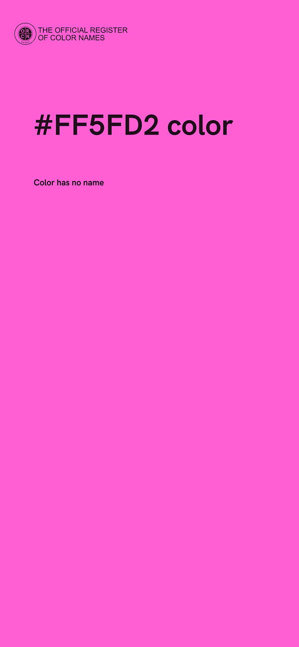 #FF5FD2 color image