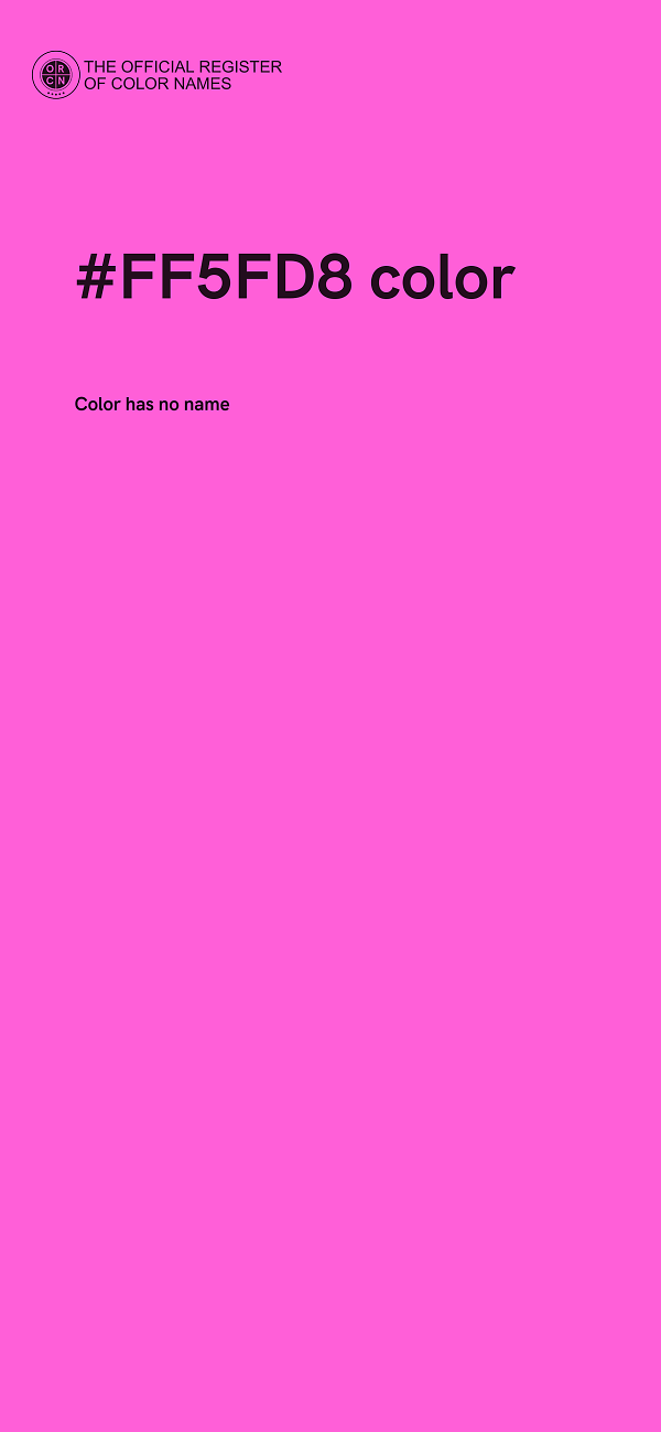#FF5FD8 color image