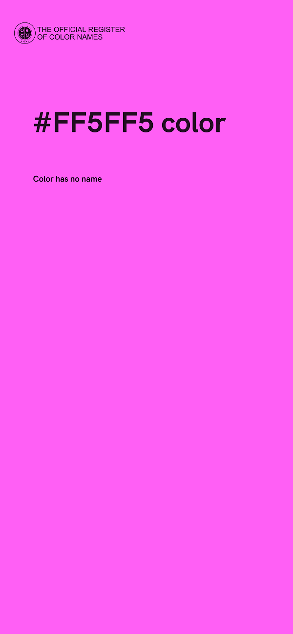 #FF5FF5 color image