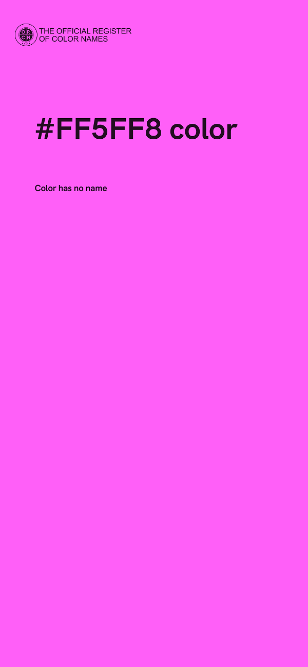 #FF5FF8 color image