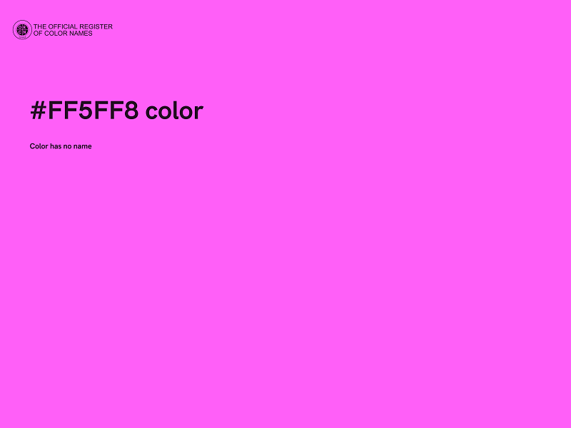 #FF5FF8 color image