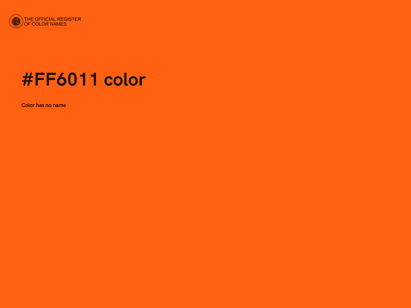 #FF6011 color image