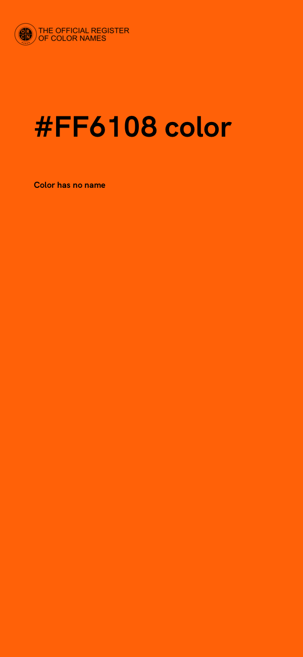 #FF6108 color image