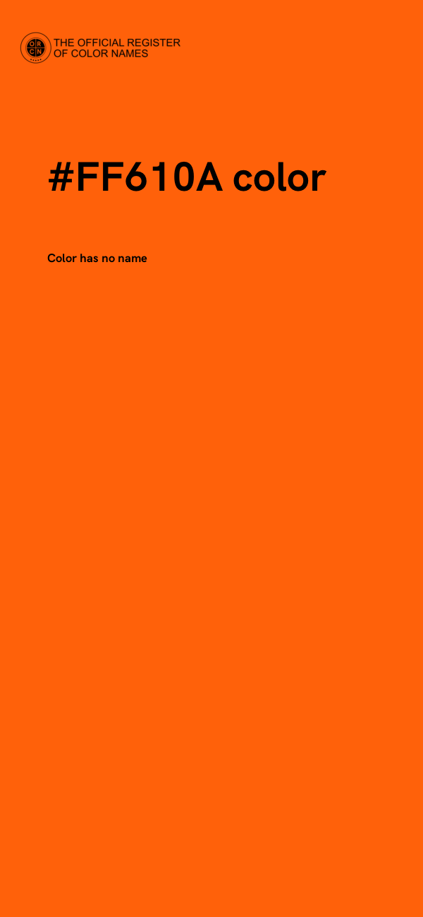 #FF610A color image