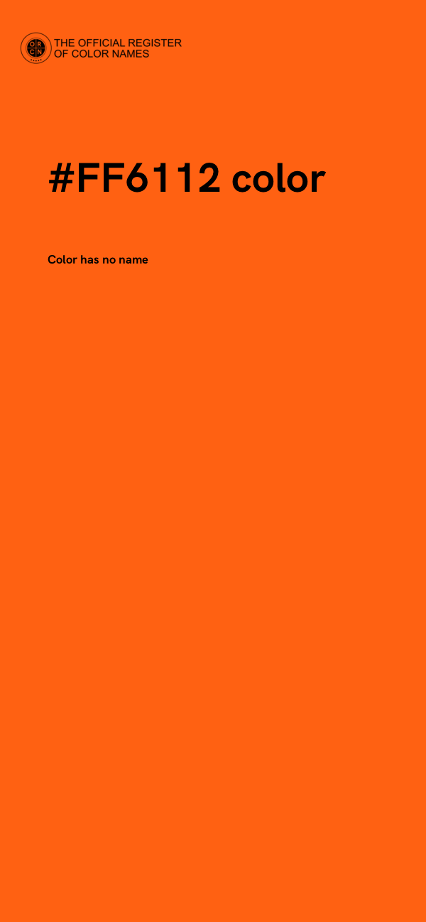 #FF6112 color image