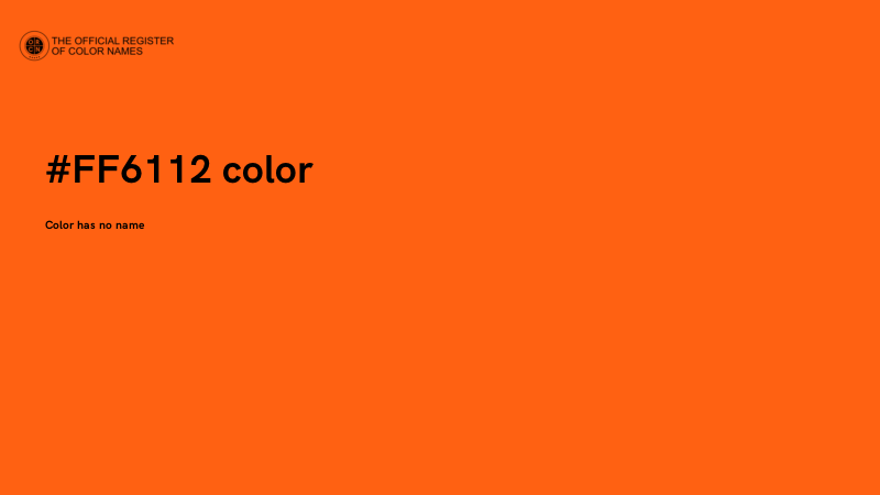 #FF6112 color image