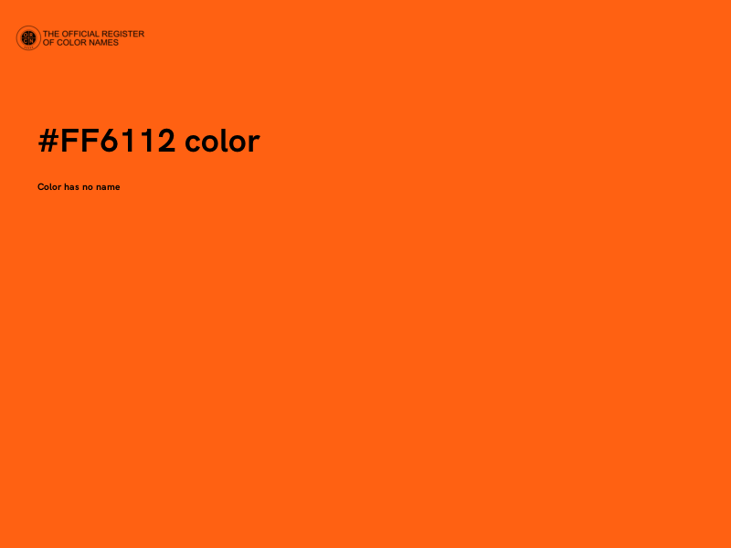 #FF6112 color image