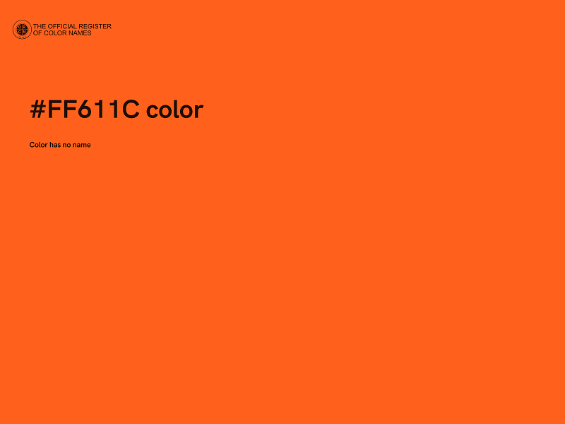 #FF611C color image