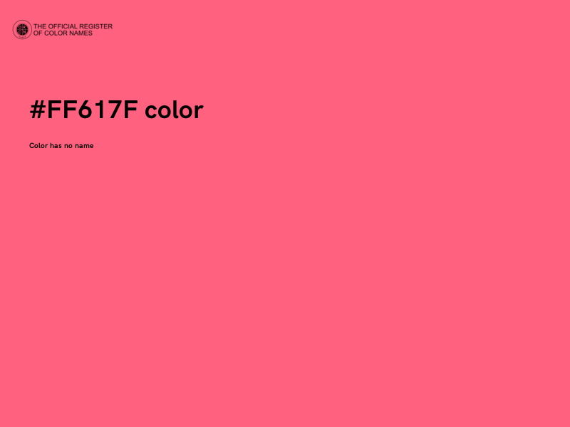 #FF617F color image