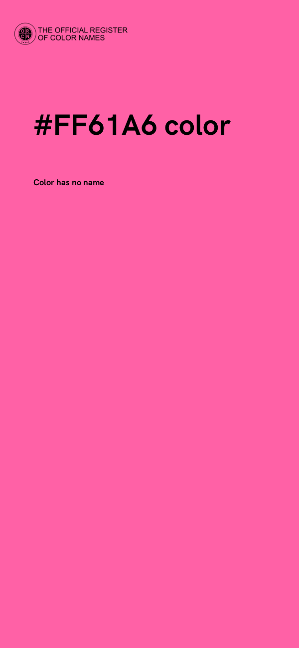 #FF61A6 color image