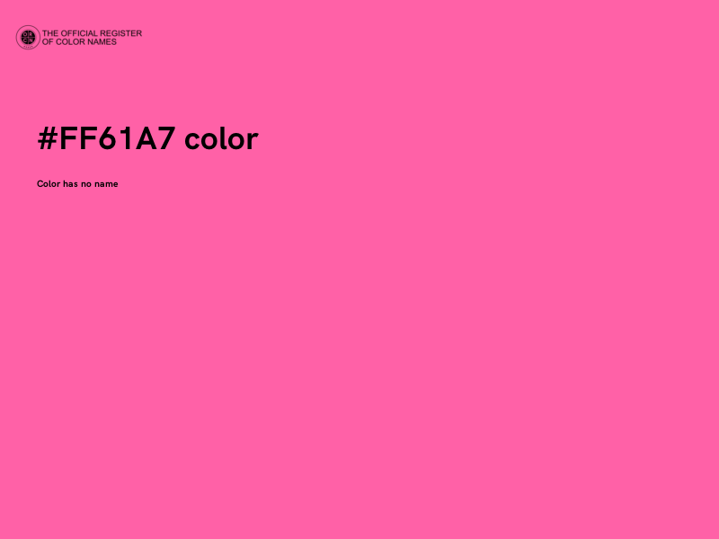 #FF61A7 color image