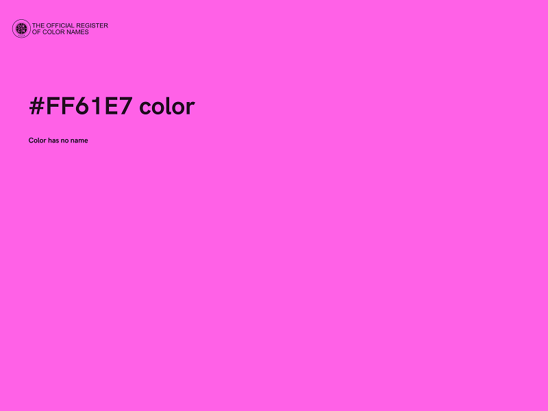 #FF61E7 color image