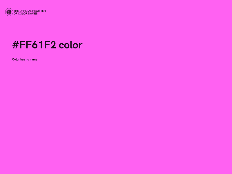 #FF61F2 color image