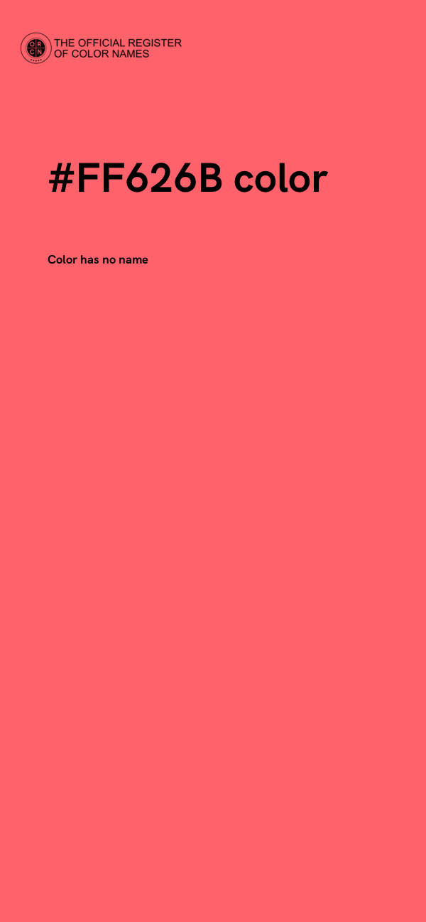 #FF626B color image