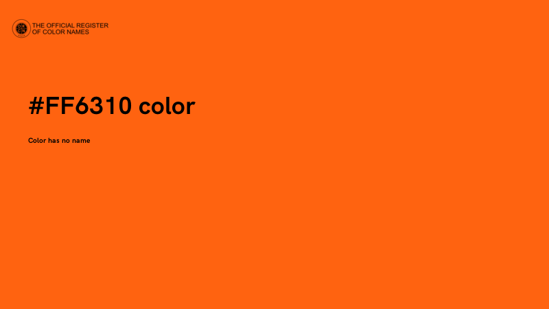 #FF6310 color image