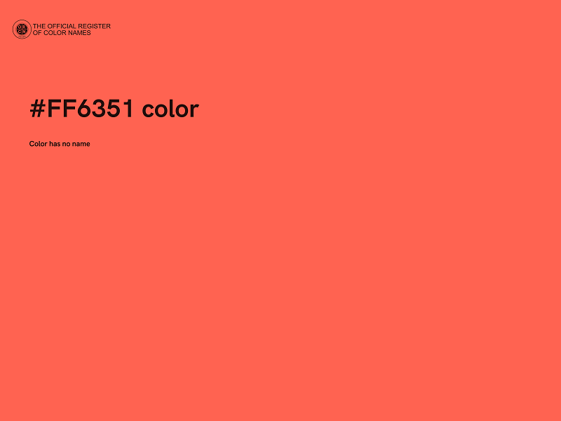 #FF6351 color image