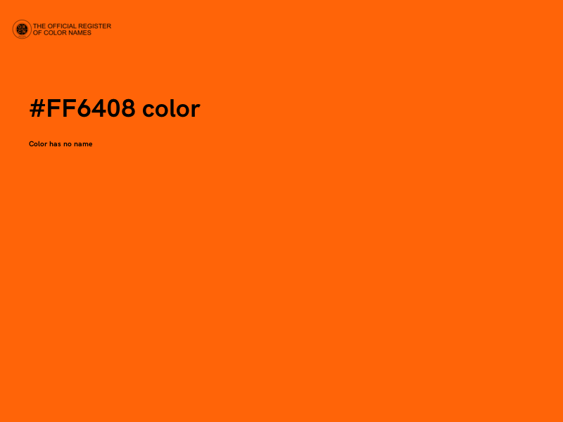 #FF6408 color image