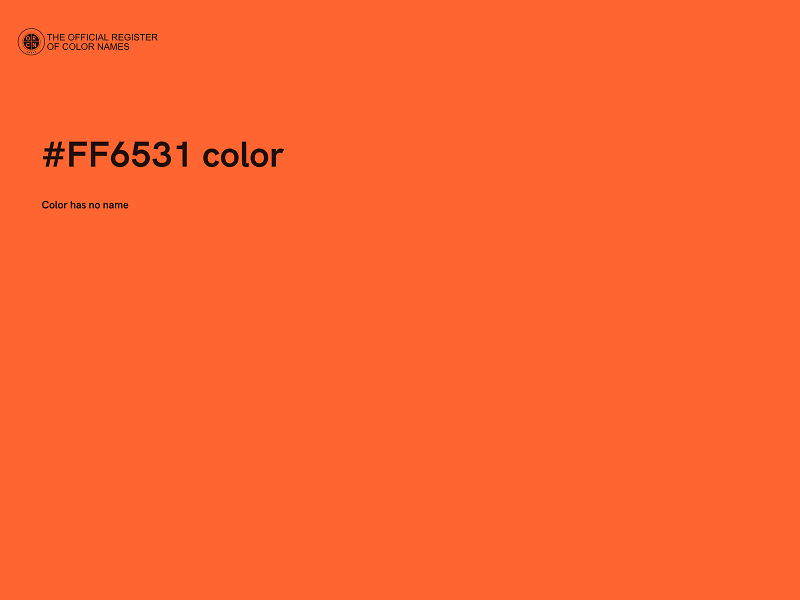 #FF6531 color image