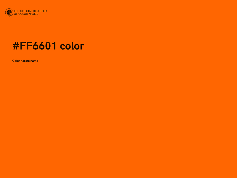 #FF6601 color image