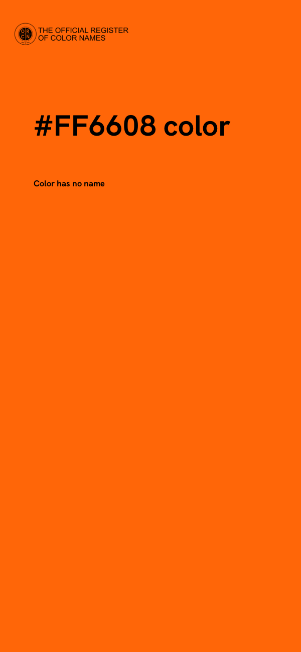 #FF6608 color image